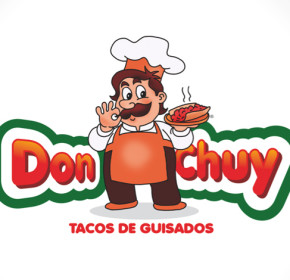 Diseño de logotipo e ilustración para local comercial especializado en tacos de 16 guisados distintos, todos ellos de la tradicional y casera comida mexicana. (México)