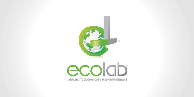 Diseño de logo para laboratorio que se especializa en las áreas de monitoreo, análisis toxicológicos y medioambientes. Su nombre es el resultado de Eco por lo relacionado con medio ambiente y Lab porque es un laboratorio. (Uruguay)