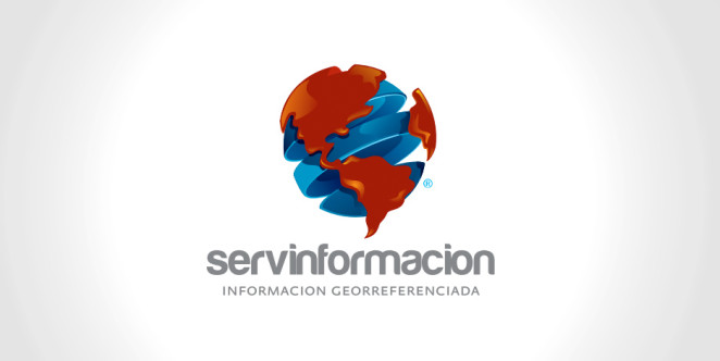 Diseño de logotipo para empresa dedicada a brindar servicios de producción y suministro de información georreferenciada. (Colombia)