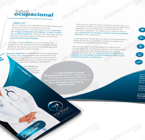 diseño de folleto para Laboratorio de Análisis Clínicos. (Uruguay)