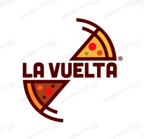 Diseño de logo para restaurant que incluye pizzas dulces y saladas, además de ensaladas y bar. (México)﻿