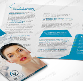 Diseño de folleto explicativo de los procesos de medicina regenerativa. (Uruguay)