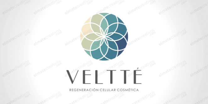 Diseño de logo para empresa que comercializa cosméticos de alto standing a base de extractos celulares fabricados en Alemania bajo la marca VELTTÉ.