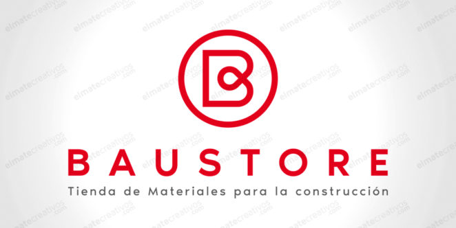 Diseño de logotipo para plataforma digital que conectará a clientes y proveedores para comercializar materiales para la construcción, pasando por una central de control denominada Plataforma BAUSTORE. (Mexico)