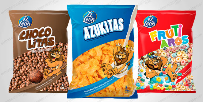 Diseño de logotipo y Packaging, línea de cereales orientados al público infantil. (Rep. Dominicana)