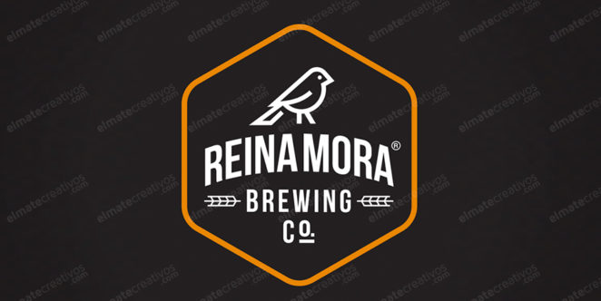Diseño de logotipo Reina Mora Brewing Co, cerveza artesanal (Puerto Rico)