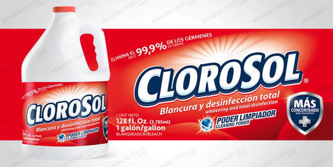 diseño de logo y etiqueta cloro producto de limpieza del hogar 99%diseño de logo etiquetas y packaging | diseño de logo etiquetas y packaging